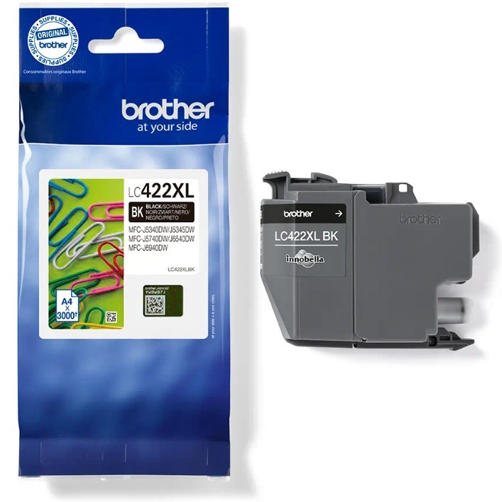 Brother LC422XLBK (LC422XLBK) musta muste – 3000 sivua