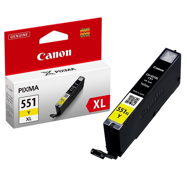 Canon CLI-551XLY keltainen alkuperäinen mustekasetti 715lk