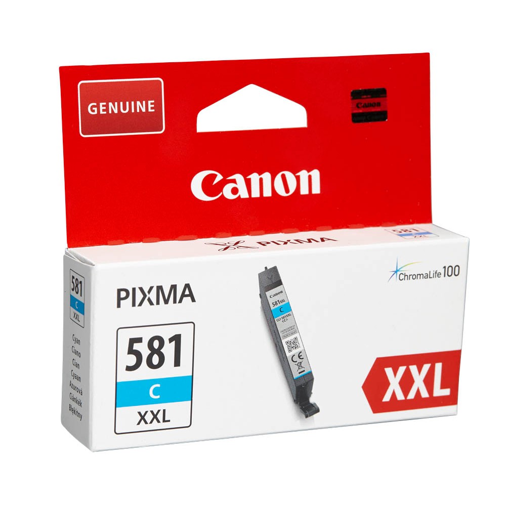 Canon CLI-581XXL syaani suurikapasiteettinen alkuperäinen mustekasetti 300lk - Image 2