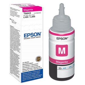 Epson T6643 magenta alkuperäinen mustekasetti 7500lk