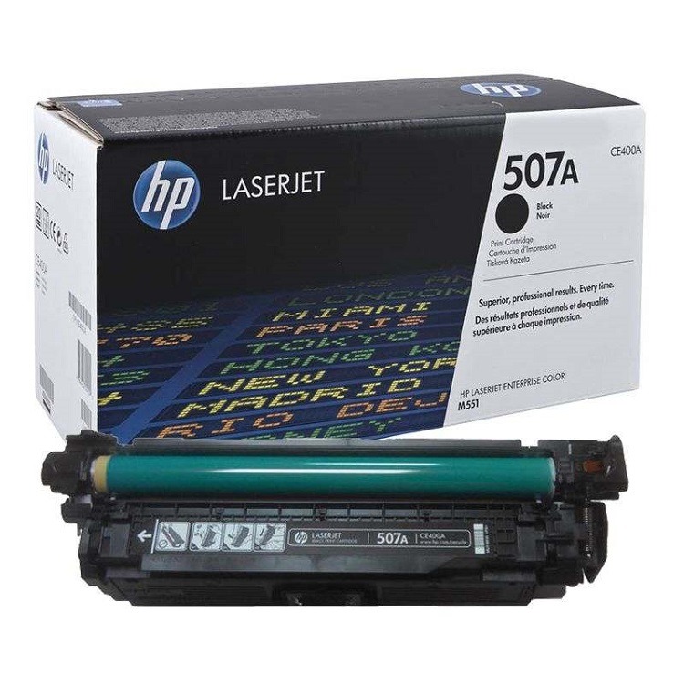 HP 507A (CE400A) musta alkuperäinen värikasetti 5500lk