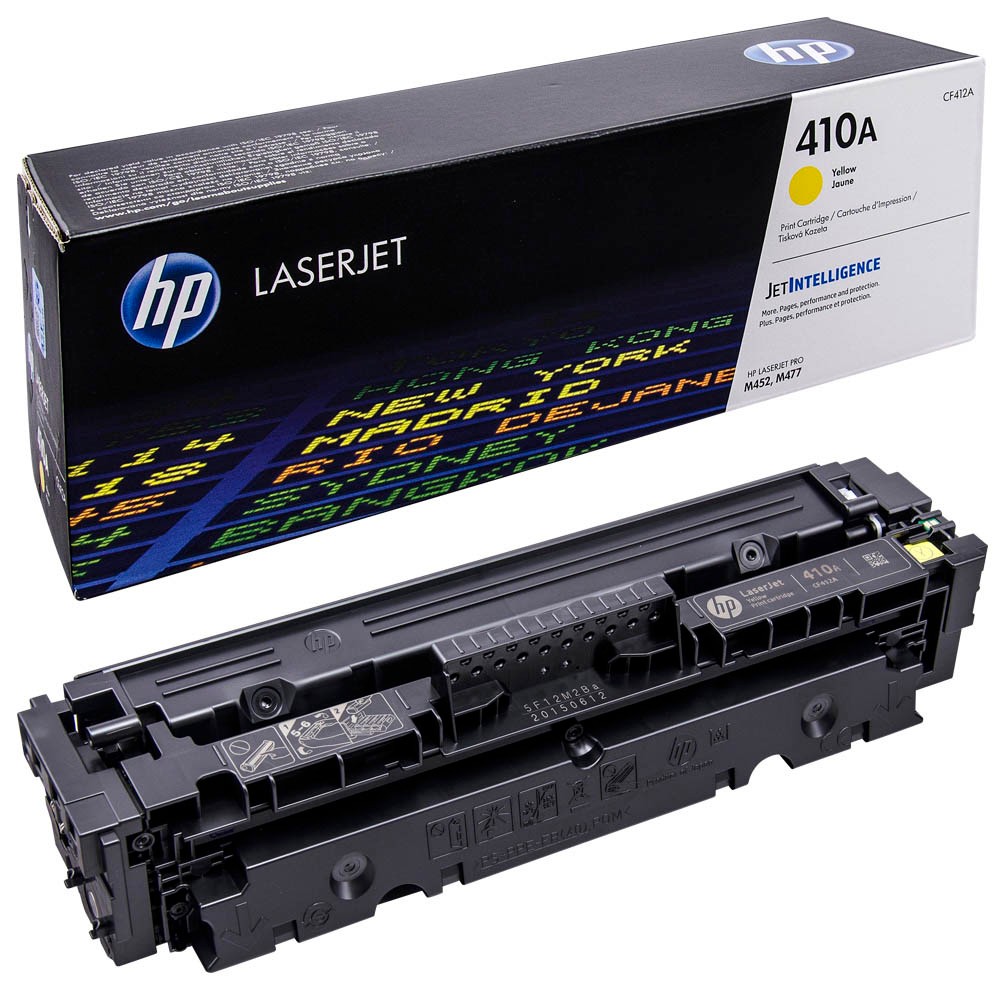 HP 410A (CF412A) keltainen alkuperäinen värikasetti 2300lk