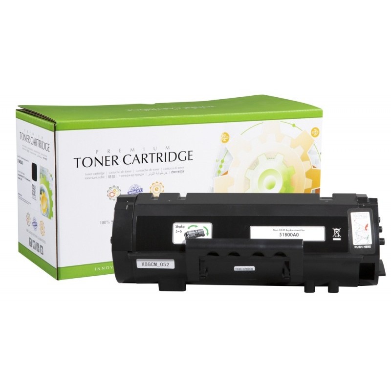 Lexmark 512B (2500) musta yhteensopiva värikasetti 2500lk