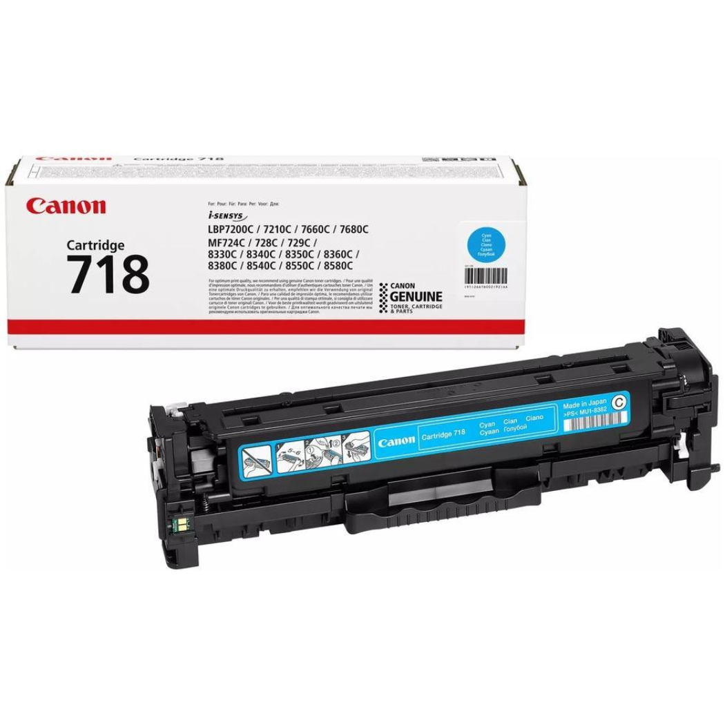 Canon 718C (2661B002) syaani värikasetti – 2900 sivua