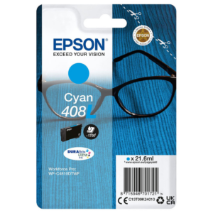 Epson 408 (C13T09J240) syaani muste 1100lk