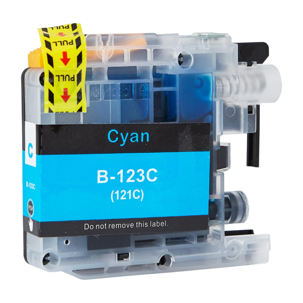 Brother LC123C syaani yhteensopiva mustekasetti 600lk