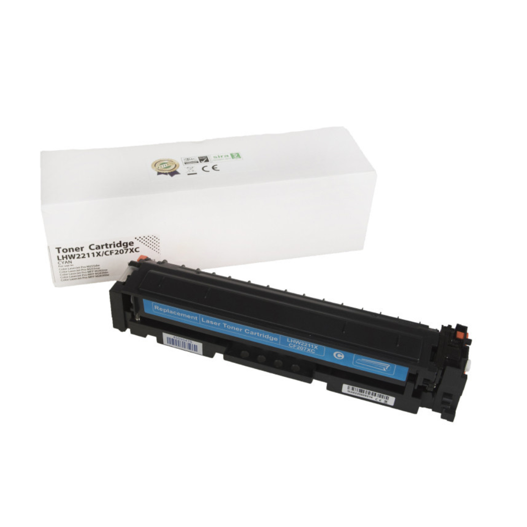 HP 207X (W2211X) syaani suurikapasiteettinen yhteensopiva värikasetti 2450lk