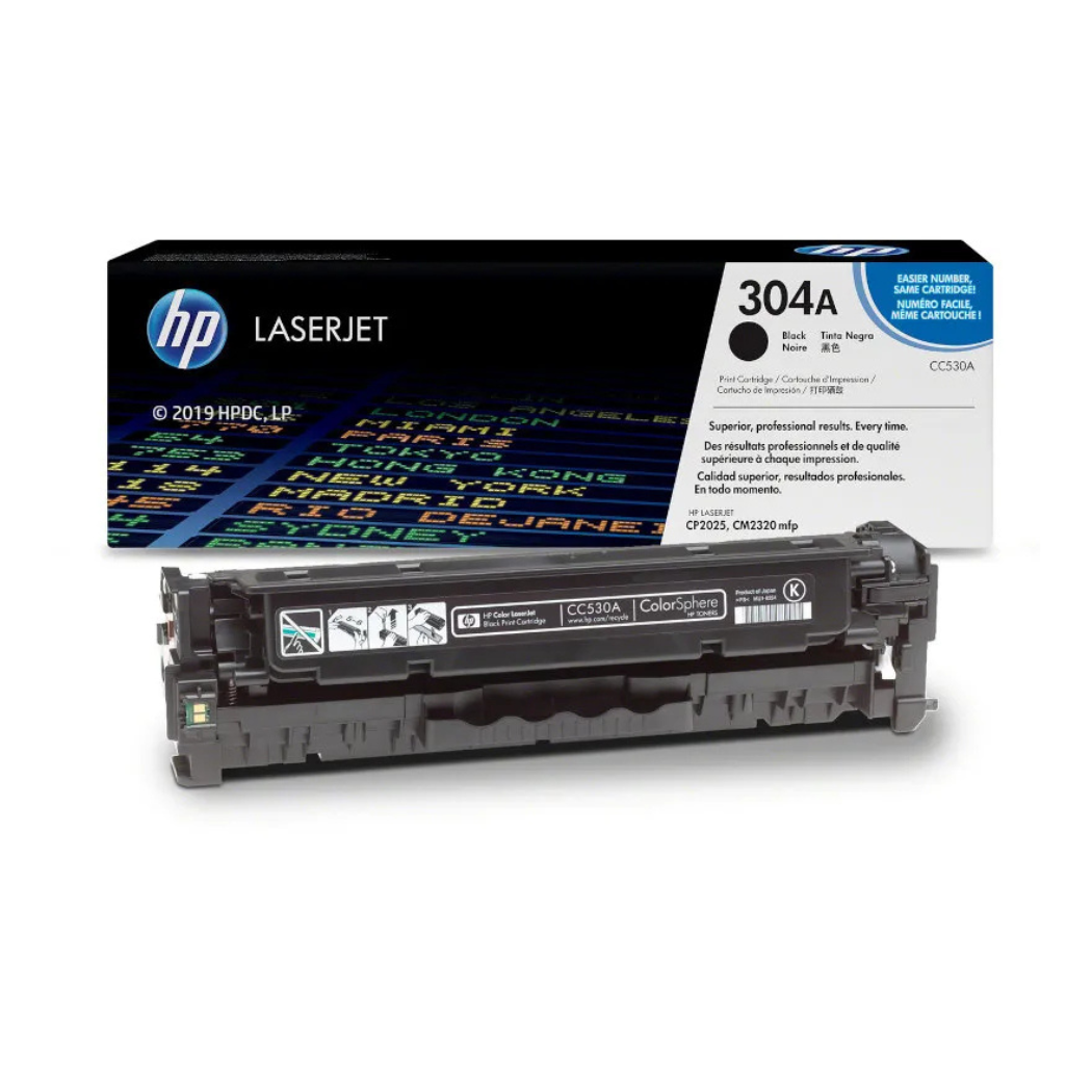 HP 304A (CC530A) musta alkuperäinen värikasetti 3500lk